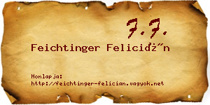 Feichtinger Felicián névjegykártya